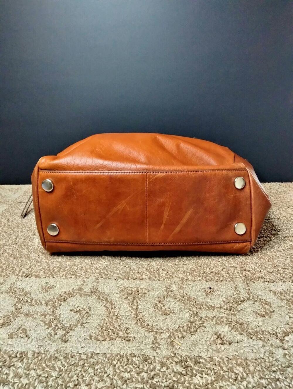 Fossil Sydney Shopper Tote Leather - Cognac Brown - Shoulder Bag Carryall ZB5487 - Picture 5 of 9